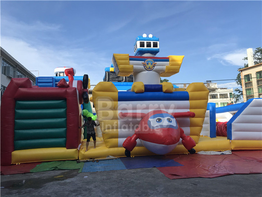 Super Wings Bounce Spielplatz Themenpark Cartoon Indoor Aufblasbares Spielplatz