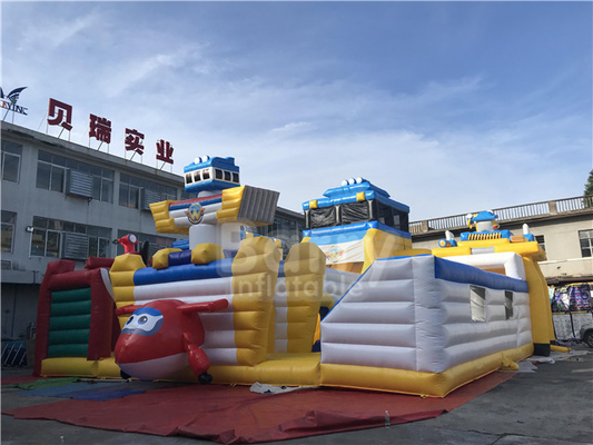 Super Wings Bounce Spielplatz Themenpark Cartoon Indoor Aufblasbares Spielplatz