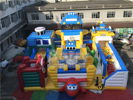 Super Wings Bounce Spielplatz Themenpark Cartoon Indoor Aufblasbares Spielplatz