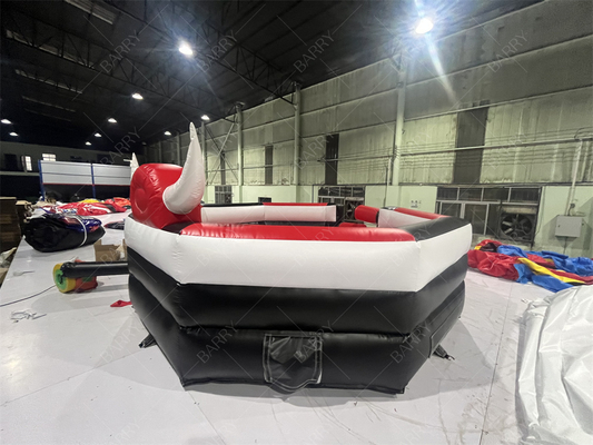 Aufblasbares mechanisches Bullenreiten für Erwachsene - Roter Rodeo-Simulator