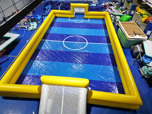 Aufblasbarer Fußballplatz 20x10m PVC-Plane mit Gebläse