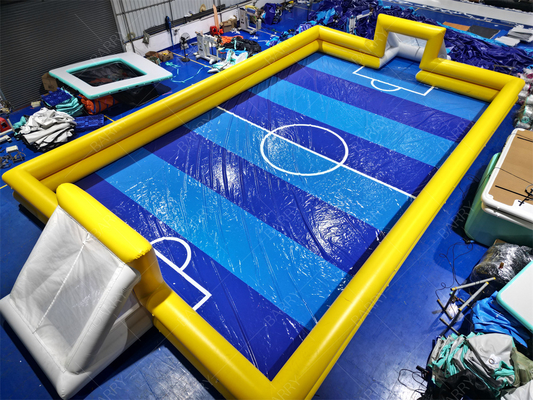 Aufblasbarer Fußballplatz 20x10m PVC-Plane mit Gebläse