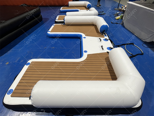 Anpassbares aufblasbares Schwimmdock für Bootfahren und Yoga