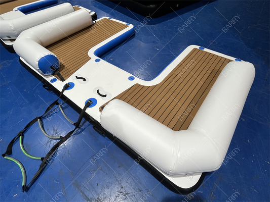 Anpassbares aufblasbares Schwimmdock für Bootfahren und Yoga
