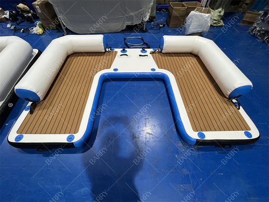 Anpassbares aufblasbares Schwimmdock für Bootfahren und Yoga