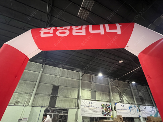 Custom aufblasbare Start Finish Line Bogen mit LED-Beleuchtung