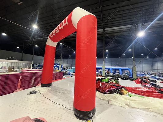 Custom aufblasbare Start Finish Line Bogen mit LED-Beleuchtung