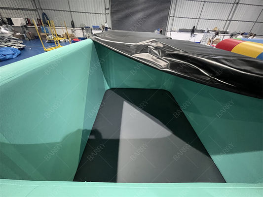 Kommerzielle, kundenspezifische PVC-Kinderbecken mit Abdeckung, aufblasbares Becken aus Drop-Stitch-Gewebe, Schwimmbad