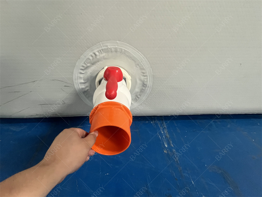 Sicherheit Hot Drop Stitch Stoff Neues Material aufblasbar Custom Made Grau aufblasbar Poolball Pit für Kinder