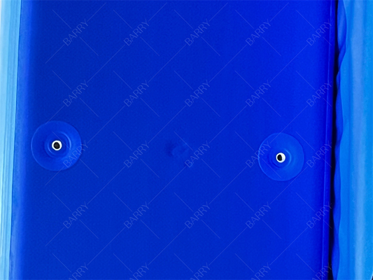 Dunkelblaue Eisbadewanne, kundenspezifisch gefertigt aus PVC Drop Stitch, aufblasbarer Pool mit Abdeckung für Kinder