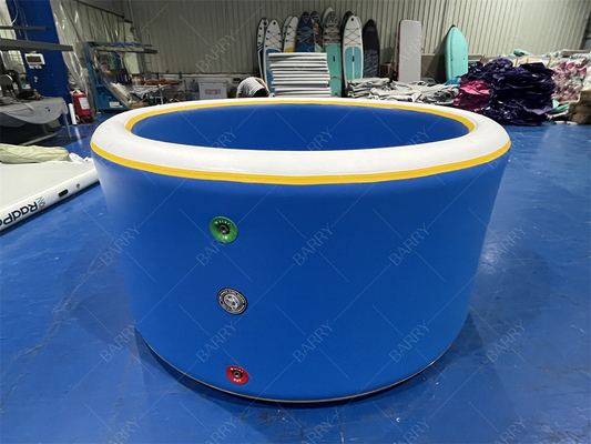 Kundenspezifischer, strapazierfähiger Outdoor-Dwf-Drop-Stitch-Familien-Rundpool, aufblasbares Eisbad, Sommer-Essential, Hinterhofpool