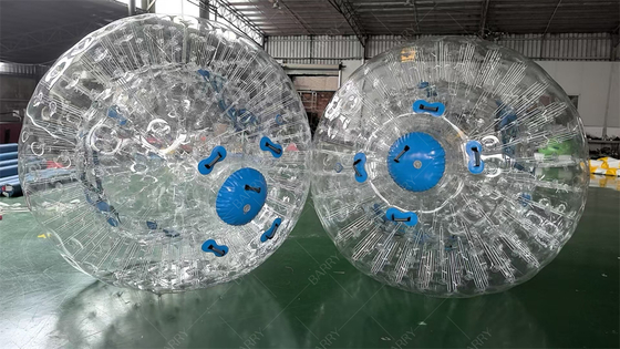 PVC TPU 2,5m Verrückter Mensch Hamster Zorbing Rollball Aufblasbarer Zorb Ball für Kinder Erwachsene