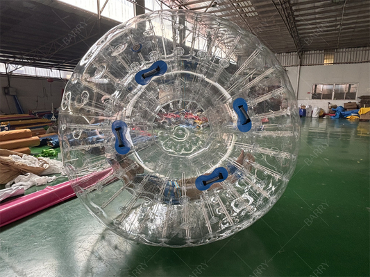 PVC TPU 2,5m Verrückter Mensch Hamster Zorbing Rollball Aufblasbarer Zorb Ball für Kinder Erwachsene