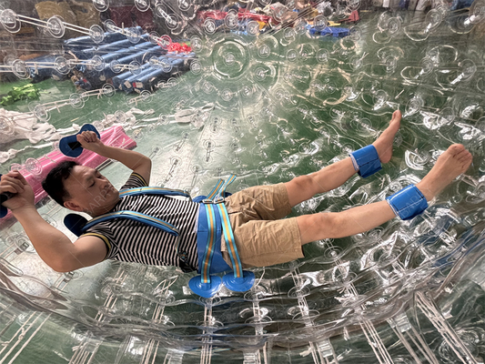 PVC TPU 2,5m Verrückter Mensch Hamster Zorbing Rollball Aufblasbarer Zorb Ball für Kinder Erwachsene