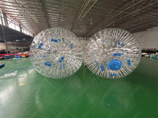 PVC TPU 2,5m Verrückter Mensch Hamster Zorbing Rollball Aufblasbarer Zorb Ball für Kinder Erwachsene