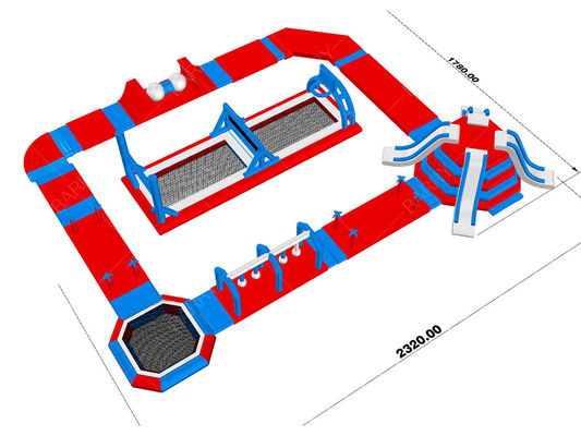 0,9 mm PVC schwimmender aufblasbarer Wasserpark, aufblasbare Wasserspiele, aufblasbarer Aqua Park für das Meer
