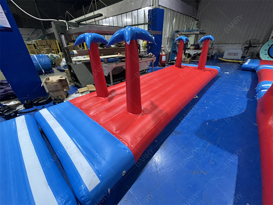 0,9 mm PVC schwimmender aufblasbarer Wasserpark, aufblasbare Wasserspiele, aufblasbarer Aqua Park für das Meer