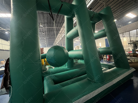 Riesiger aufblasbarer Sprung-Springer-Rutscher Hindernisplatz aufblasbares Spiel Hindernis Trampolin-Park für Kinder und Erwachsene