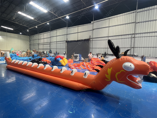 Wasserspielzeug Spiel See Drachen Form Einzelrohr 12 Personen Aufblasbares Bananenboot Flying Boat