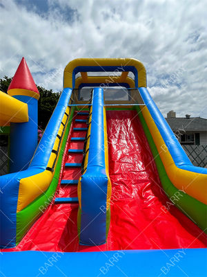 Benutzerdefiniertes Thema Aufblasbares PVC-Planen-Kombinationsschloss Rutsche Hüpfburg für Kinder