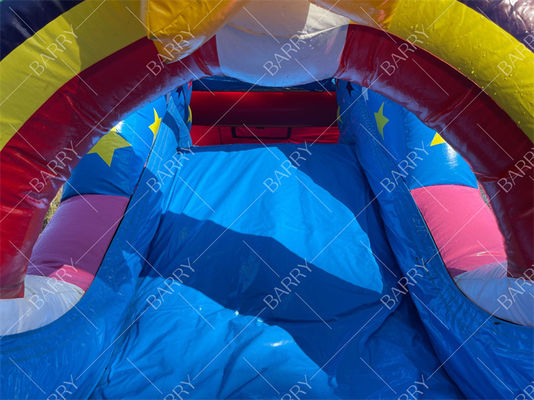 Kommerzielle aufblasbare Wasserrutsche Combo Bouncer Einhorn Jumper Springende Mond Bouncy Schlösser Bounce House