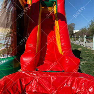 Kinder Dinosaurier Sprunghaus mit Schiebereglern Castillos Aufblasbare Dino Sprungschloss Schieberegler mit Blaser