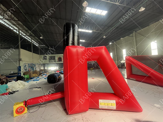 3m/4m/5m Hohe Riesen Rote Aufblasbare Dartscheibe Fußball Kick Dartscheibe Zielspiel