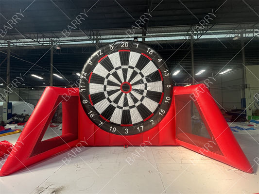 3m/4m/5m Hohe Riesen Rote Aufblasbare Dartscheibe Fußball Kick Dartscheibe Zielspiel