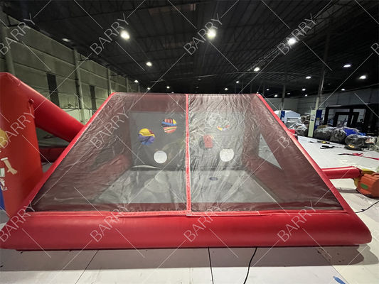 Anpassbares aufblasbares Fußballtor-Set, Werbesportspiel für Strandparty & Events