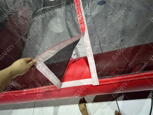 Anpassbares aufblasbares Fußballtor-Set, Werbesportspiel für Strandparty & Events