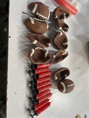 6-in-1 tragbares aufblasbares Jahrmarktsspiel, einschließlich Basketballkorb für Outdoor-Partys und Veranstaltungen, für Indoor-Spiel