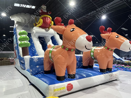 Kommerzielle Kinder- und Erwachsenen-Hüpfburg-Rutsche für Weihnachten