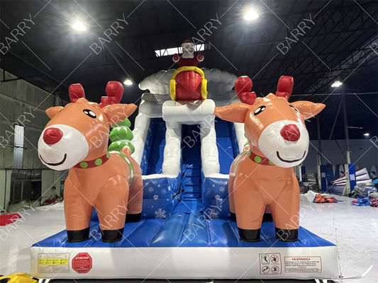 Kommerzielle Kinder- und Erwachsenen-Hüpfburg-Rutsche für Weihnachten
