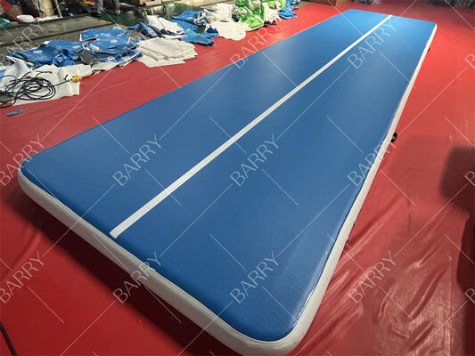 Fabrik aufblasbare Luftbahn für Gymnastik Tumbling Mat mit Drop Stitch Blower Velcro Connect für Yoga-Nutzung