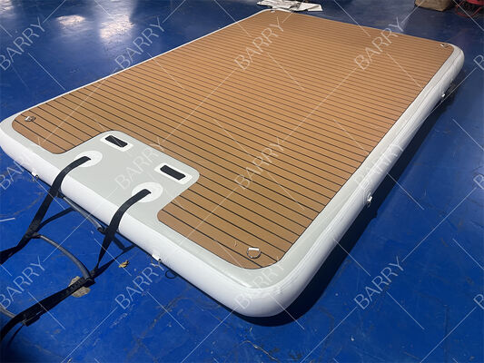 3x2x0.2m Aufblasbare schwimmende Wasser-Jet-Ski-Dock-Schwimmer-Plattform mit Leiter