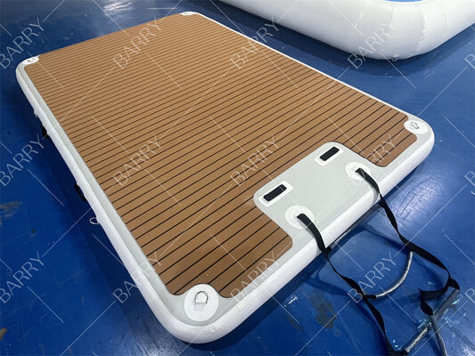 3x2x0.2m Aufblasbare schwimmende Wasser-Jet-Ski-Dock-Schwimmer-Plattform mit Leiter