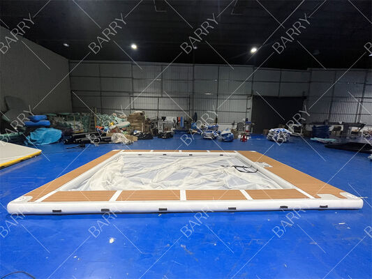 Sommer Drop Stitch Tube aufblasbare Quallen Yacht Pool aufblasbares Meer Schwimmbad mit Netz