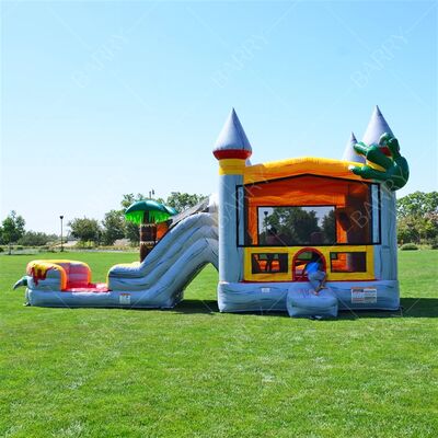 Party Dino Bouncer Hüpfburg Hüpfburgen Aufblasbare Jurassic World Hüpfburg mit Rutsche Pool Dinosaurier Jump House