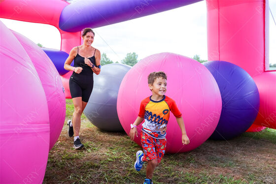 NL Große aufblasbare Hindernisstrecke Aufblasbare 5K Hindernisse Laufrennen