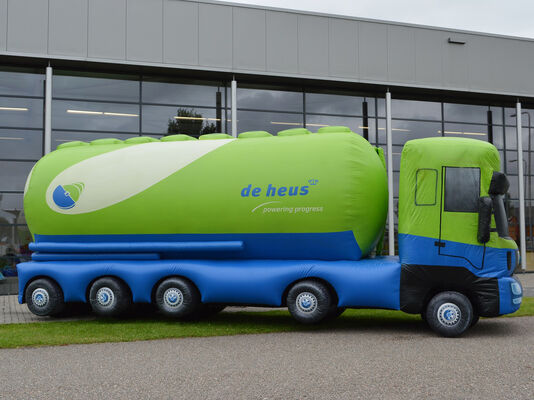 Oxford-PVC-Stoff, benutzerdefinierter Modus, aufblasbarer Dummy-Militärfrachtwagen