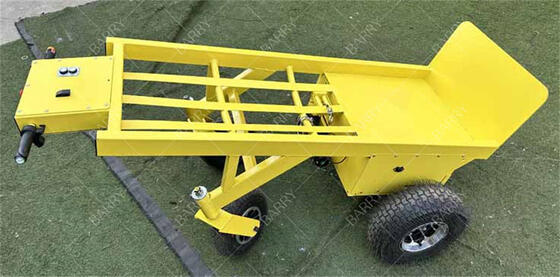 Elektrisch angetriebener 4-Rad-Schwerlast-Hubwagen mit Winde zum Anheben von aufblasbaren Hüpfburgen
