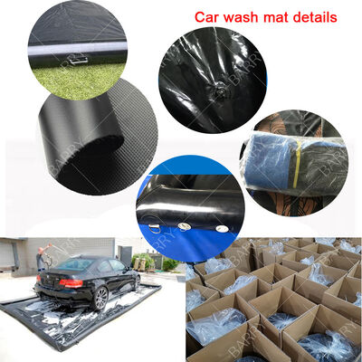 Umweltfreundliche mobile Waschflächenmatte aufblasbare Autowaschmatte, aufblasbarer Wassersammler