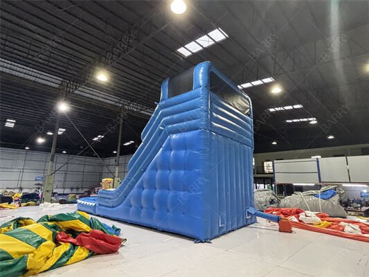 Kommerzielle blaue Welle Kinder PVC aufblasbare Rutsche mit Pool für den Heimgebrauch