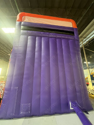 Kommerzielle aufblasbare Rutsche mit Doppelbahn und Pool, trendiges Neon/TikTok-Thema, Trocken-/Nassrutsche für Partyvermietungen & Veranstaltungen, Kinderspielsystem