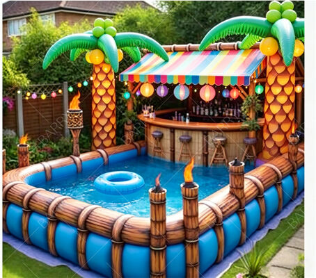 Tropische Tiki aufblasbare schwimmende Pool Bar
