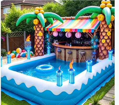 Tropische Tiki aufblasbare schwimmende Pool Bar