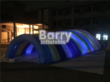 Wasserdichtes weißes aufblasbares Zelt für Ereignis, kundengebundenes Tunnel-Zelt der Explosions-LED