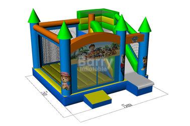 Kundengebundenes aufblasbares Schlag-Haus 0.5mm PVCs mit dem Dia kombiniert