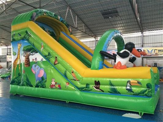 Wasser-Park-Dia der Karikatur-Günstlings-Thema-aufblasbares sich hin- und herbewegendes Wasserrutsche-7*4*5m für Kinder