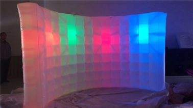 Handelspartei, die große aufblasbare Foto-Wand mit LED-Licht heiratet